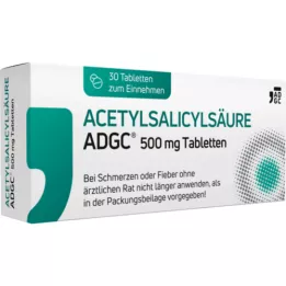 ACETYLSALICYLSÄURE ADGC 500 mg tabletten, 30 st