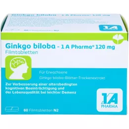 GINKGO BILOBA-1A Pharma 120 mg Filmomhulde Tabletten, 60 Capsules