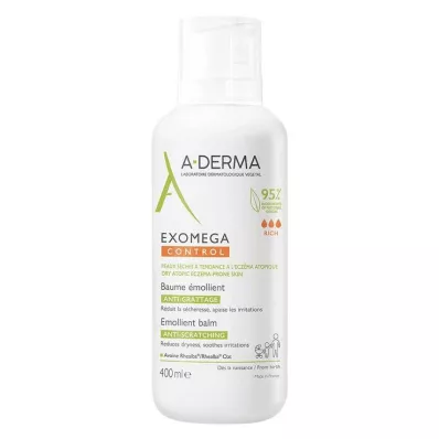 A-DERMA EXOMEGA CONTROL Balsem vochtinbrengend, 400 ml A-DERMA EXOMEGA CONTROL Balsem vochtinbrengend, 400 ml