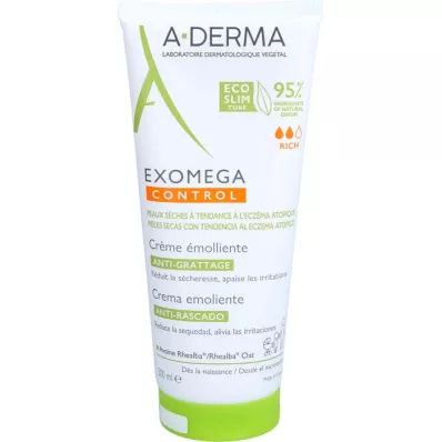 A-DERMA EXOMEGA CONTROL Vochtinbrengende crème, 200 ml