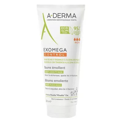 A-DERMA EXOMEGA CONTROL Balsem hydraterend, 200 ml A-DERMA EXOMEGA CONTROL Balsem hydraterend, 200 ml