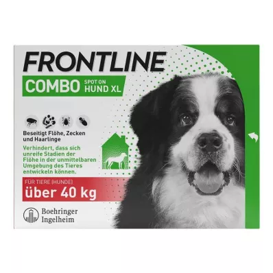 FRONTLINE COMBO tegen teken, vlooien bij honden XL (40-60 kg), 3 stuks FRONTLINE COMBO tegen teken, vlooien bij honden XL (40-60 kg), 3 stuks