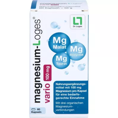 MAGNESIUM-LOGES vario 100 mg capsules, 60 st