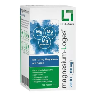Magnesium-Loges vario 100 mg capsules, 120 stuks Magnesium-Loges vario 100 mg capsules, 120 stuks