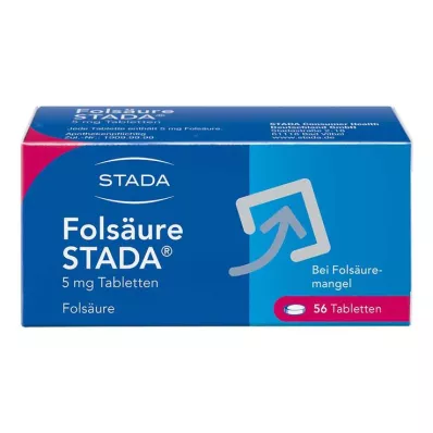 Foliumzuur STADA® 5 mg tabletten, 56 st Foliumzuur STADA® 5 mg tabletten, 56 st