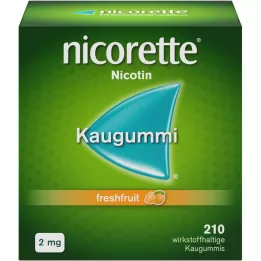 NICORETTE 2 mg kauwgom met verse vruchten, 210 stuks