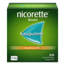 NICORETTE 2 mg kauwgom met verse vruchten, 210 stuks