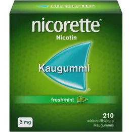 NICORETTE 2 mg freshmint kauwgom, 210 stuks
