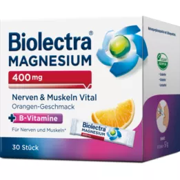 BIOLECTRA Magnesium 400 mg Zenuwen &amp; Spier Vitaal, 30X1,9 g