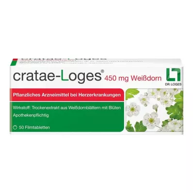 cratae-Loges 450 mg meidoorn filmomhulde tabletten, 50 stuks cratae-Loges 450 mg meidoorn filmomhulde tabletten, 50 stuks