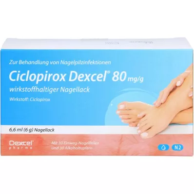 CICLOPIROX Dexcel 80 mg/g werkzame stof nagellak, 6,6 ml