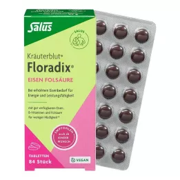 FLORADIX IJzer Foliumzuur Tabletten, 84 Capsules