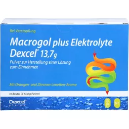 MACROGOL plus Elektrolyten Dexcel 13,7 g PLE, 10 stuks
