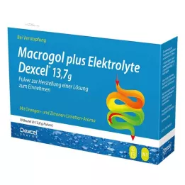 MACROGOL plus Elektrolyten Dexcel 13,7 g PLE, 10 stuks