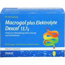 MACROGOL plus elektrolyten Dexcel 13,7 g PLE, 20 st