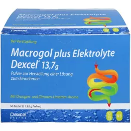 MACROGOL plus Elektrolyten Dexcel 13,7 g PLE, 50 stuks