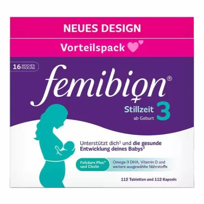 FEMIBION 3 Combinatiepakket borstvoeding, 2X112 stuks