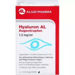 HYALURON AL Oogdruppels 1,5 mg/ml, 2X10 ml