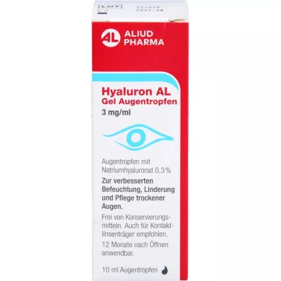 HYALURON AL Gel oogdruppels 3 mg/ml, 1X10 ml