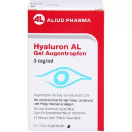 HYALURON AL Gel oogdruppels 3 mg/ml, 2X10 ml