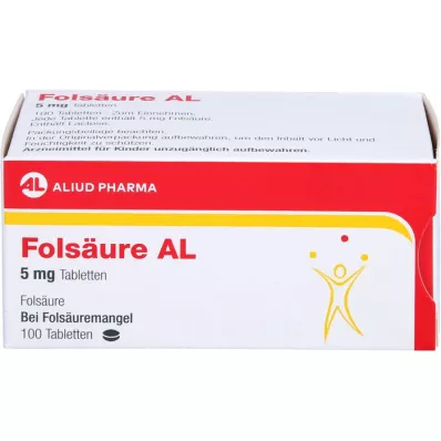 FOLSÄURE AL 5 mg tabletten, 100 st