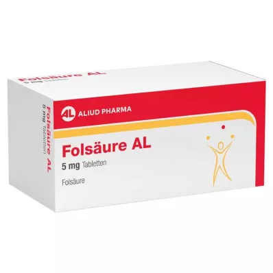 FOLSÄURE AL 5 mg tabletten, 100 st FOLSÄURE AL 5 mg tabletten, 100 st