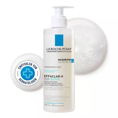 ROCHE-POSAY Effaclar H Iso-Biome Reinigingscrème, 390 ml ROCHE-POSAY Effaclar H Iso-Biome Reinigingscrème, 390 ml