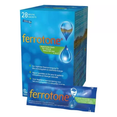 FERROTONE Natuurlijk ijzer plus vitamine C Appel Btl, 28X25 ml FERROTONE Natuurlijk ijzer plus vitamine C Appel Btl, 28X25 ml
