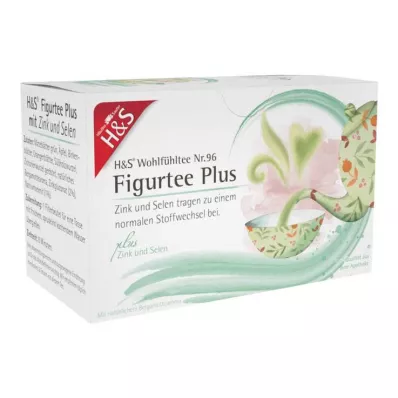 H&amp;S Figure Tea Plus met zink- en seleniumfilterzakje, 20X1,5 g