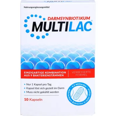 MULTILAC Intestinal Synbiotic enteric capsules, 10 stuks