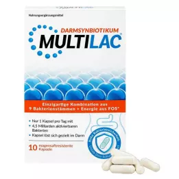 MULTILAC Intestinal Synbiotic enteric capsules, 10 stuks