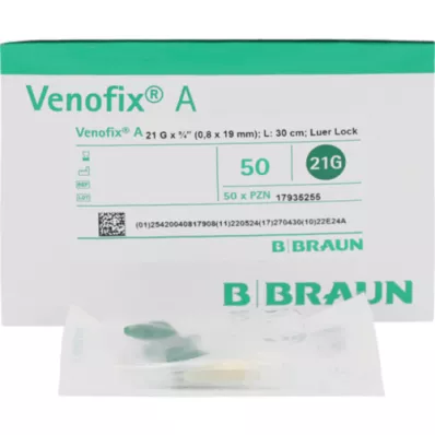 VENOFIX A Venapunctieband 21 G 0,8x19mm 30cm groen, 1 st