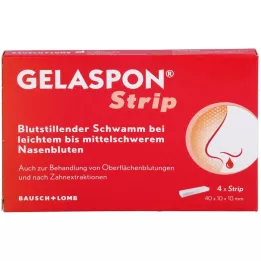 GELASPON Strip 1x1x4 cm gelatine spons, 4 stuks