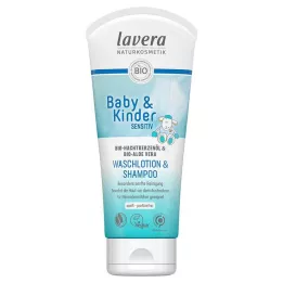 LAVERA Baby &amp; Kinderen gevoelige waslotion &amp; Shamp., 200 ml