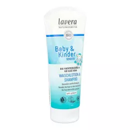 LAVERA Baby &amp; Kinderen gevoelige waslotion &amp; Shamp., 200 ml