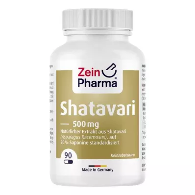 SHATAVARI Extract 20 % 500 mg Capsules, 90 stuks