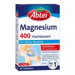 ABTEI Magnesium 400 tabletten met hoge dosering, 30 stuks