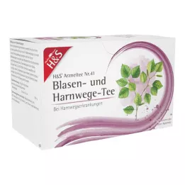H&amp;S Blaas en urinewegen thee filterzakje, 20X2 g