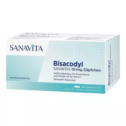 BISACODYL SANAVITA Zetpil van 10 mg, 30 stuks