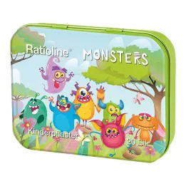 RATIOLINE Kinderpleisterstrips 3 maten blikken doos, 20 stuks
