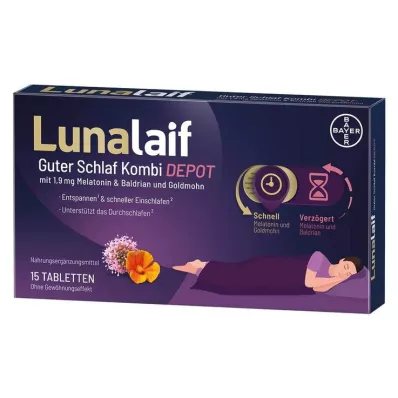 LUNALAIF Good Sleep Combi Depot Tabletten, 15 stuks