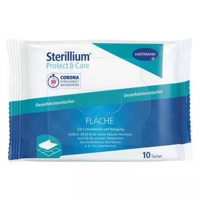 STERILLIUM Protect &amp; Care oppervlaktedesinfectiedoekjes, 10 stuks