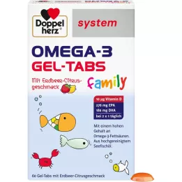 DOPPELHERZ Omega-3 Gel-Tabs familie Erdb.Cit.systeem, 60 stuks