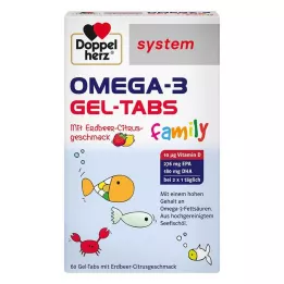 DOPPELHERZ Omega-3 Gel-Tabs familie Erdb.Cit.systeem, 60 stuks