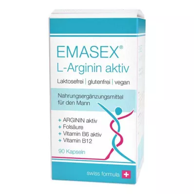 EMASEX L-Arginine actieve capsules, 90 capsules EMASEX L-Arginine actieve capsules, 90 capsules