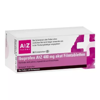 IBUPROFEN AbZ 400 mg acute filmomhulde tabletten, 50 st IBUPROFEN AbZ 400 mg acute filmomhulde tabletten, 50 st