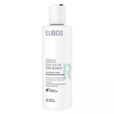Eubos Cool &amp; Heldere toner tegen roodheid, 200 ml