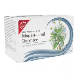 H&amp;S Maag en Darm Thee Filterzakje, 20X2.0 g