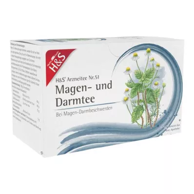 H&S Maag en Darm Thee Filterzakje, 20X2.0 g H&S Maag en Darm Thee Filterzakje, 20X2.0 g