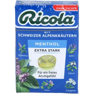 RICOLA o.Z.Box Menthol extra sterk snoep, 50 g